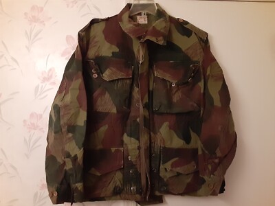 Original Belgian Congo ABL RAKA Brushstroke Camo Para Jacket Sz 6