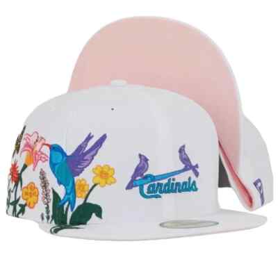 NEW ERA KIDS ST LOUIS CARDINALS BLOOMING FITTED HAT SIZE 6 3/4  NWT