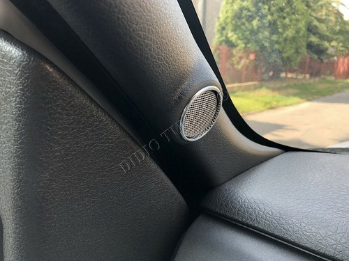 Fits Ford F150 2008-2014 Hochtöner-Lautsprecherringe aus poliertem Aluminium x2 - Picture 5 of 11