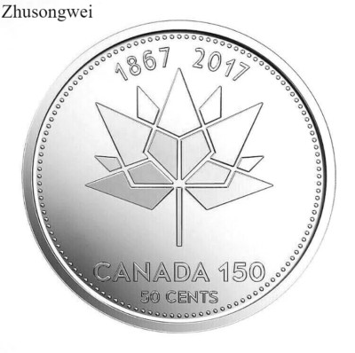 2017 Canada 150th Anniversary Special 50 Cents single Coin - Free shipping