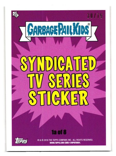 2016 GARBAGE PAIL KIDS SERIES 2 PRIME SLIME TRASHY TV PICK YOUR CARD BLOODY RED - Picture 184 of 323