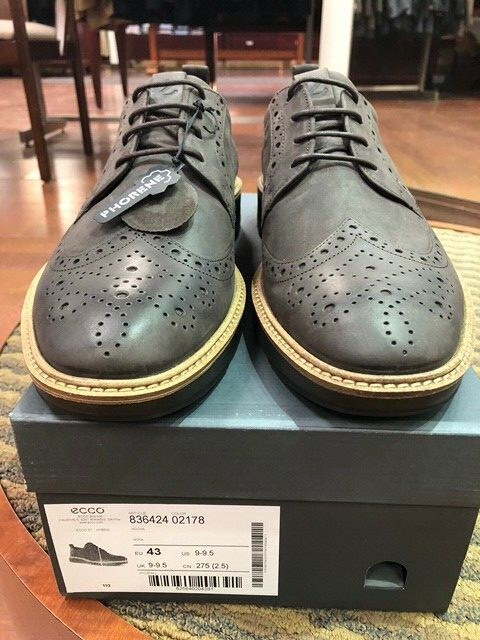 Men's Ecco Hybrid Oxford shoe in Mocha