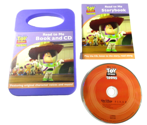 Toy Story Toons Read to Me Book + CD Disney Pixar 2013 Complete Tested FREE Post - Picture 1 of 4