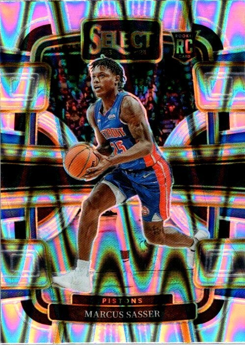 Marcus Sasser 2023-24 Select Silver Tectonic Concourse Rookie Card #70 - Pistons