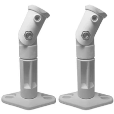 White - 2 Pack Lot - Universal Wall or Ceiling Speaker Mounts Brackets fits BOSE