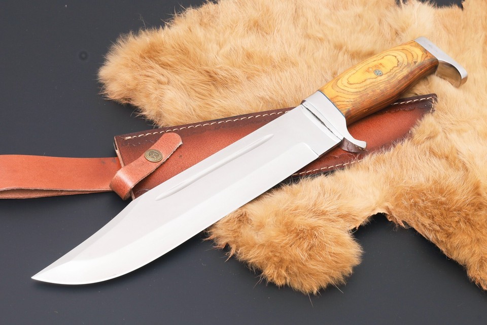 CUSTOM HANDMADE D2 TOOL 17" STEEL HUNTING KNIFE TACTICEL MACHETE KNIFE