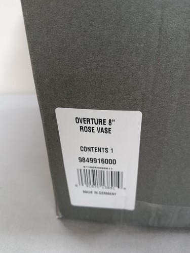 Waterford Crystal Brilliant Overture Oval Rose 8" Vase - Germany - Original Box - Picture 10 of 12