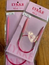 Lykke Fixed Circular Knitting Needles; Blush Color