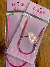 Lykke Fixed Circular Knitting Needles; Blush Color