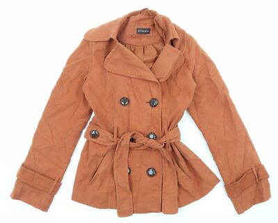 Principles Womens Orange Puffer Jacket Coat Size 10 UK