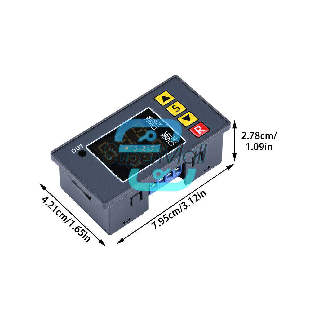 Delay Cycle Timer Module Digital LED Dual Display Timer Relay Module ...