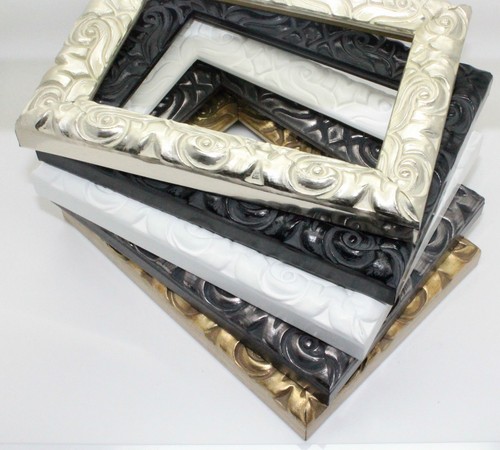 Ornate Antique Cushion Style Photo Photograph Picture Frame Gold, Silver , Black - Afbeelding 2 van 16