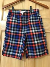 NWT Gymboree Boy Pull on shorts Plaid Outlet 3T,4T,7/8