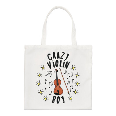 Crazy Violin Boy Stars normale Tragetasche Musik Witz Sohn Geiger lustig Shopper