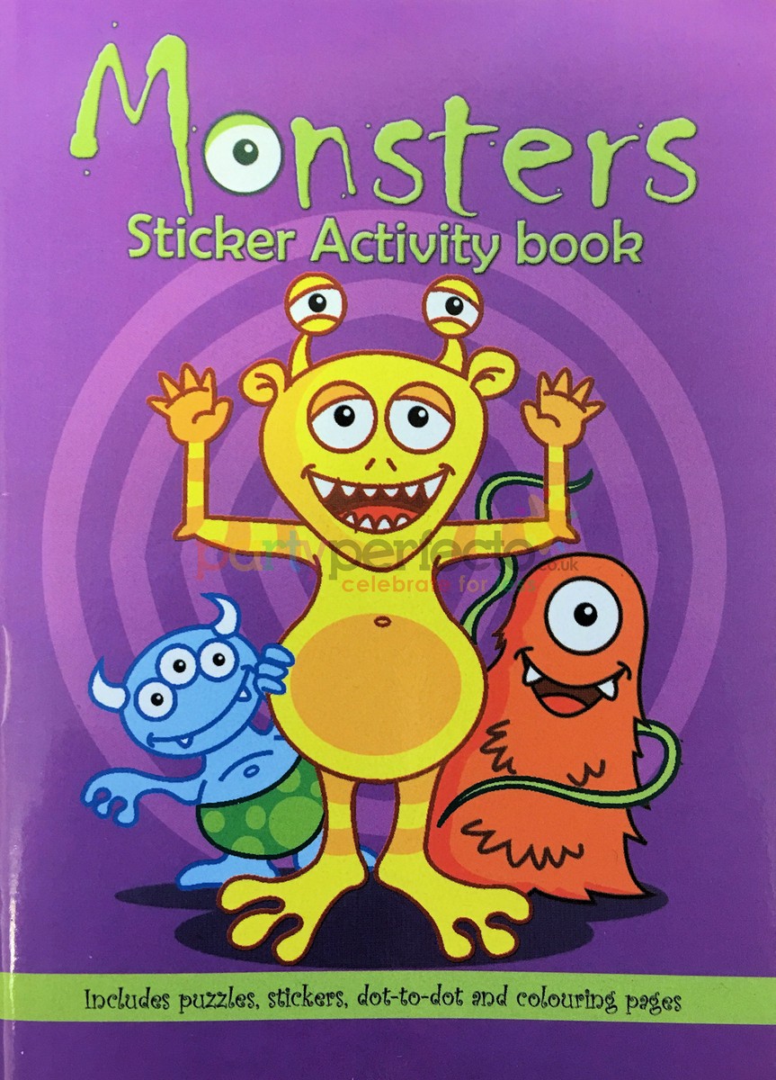 Sticker Fun Party Book Party Bag Filler Sticker Books 6 Sticker Activity Books - Pick From 20 ...