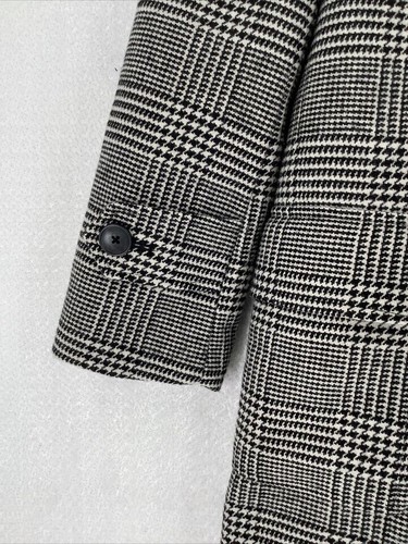INC International Concepts Ashton Glen Plaid Over Coat, Black, Size Small - Picture 7 of 7