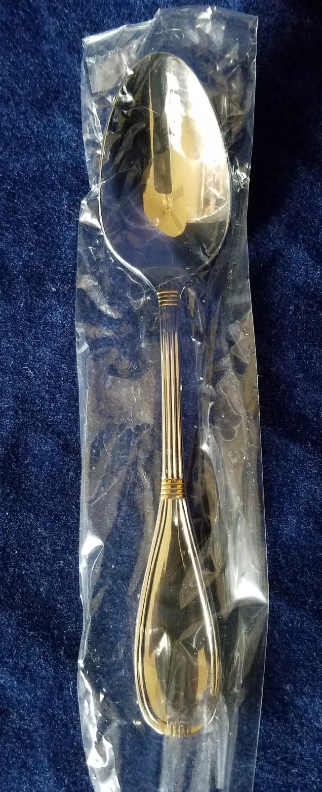 ANTIONETTE Accent Doré par Christian Dior Cuillère à DÎNER Inox 7 3/4