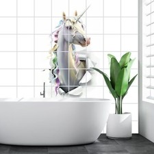 Adesivo piastrelle FoLIESEN - immagine piastrelle autoadesiva - unicorno