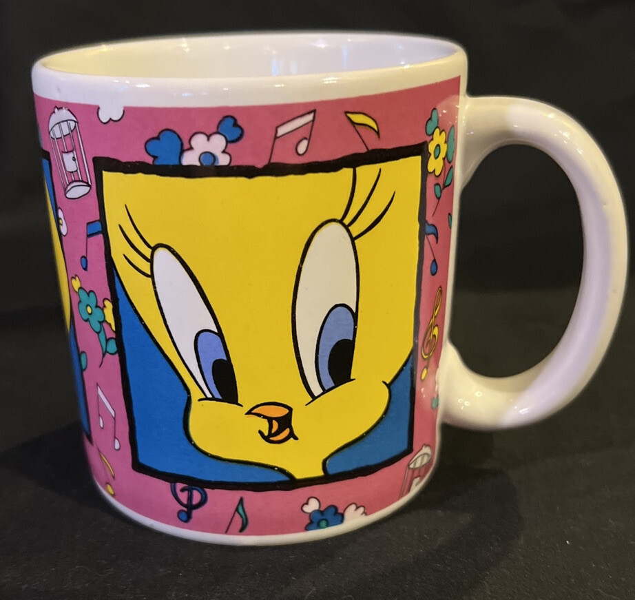 1993 Warner Bros Looney Tunes TWEETY BIRD Coffee Mug Cup | eBay