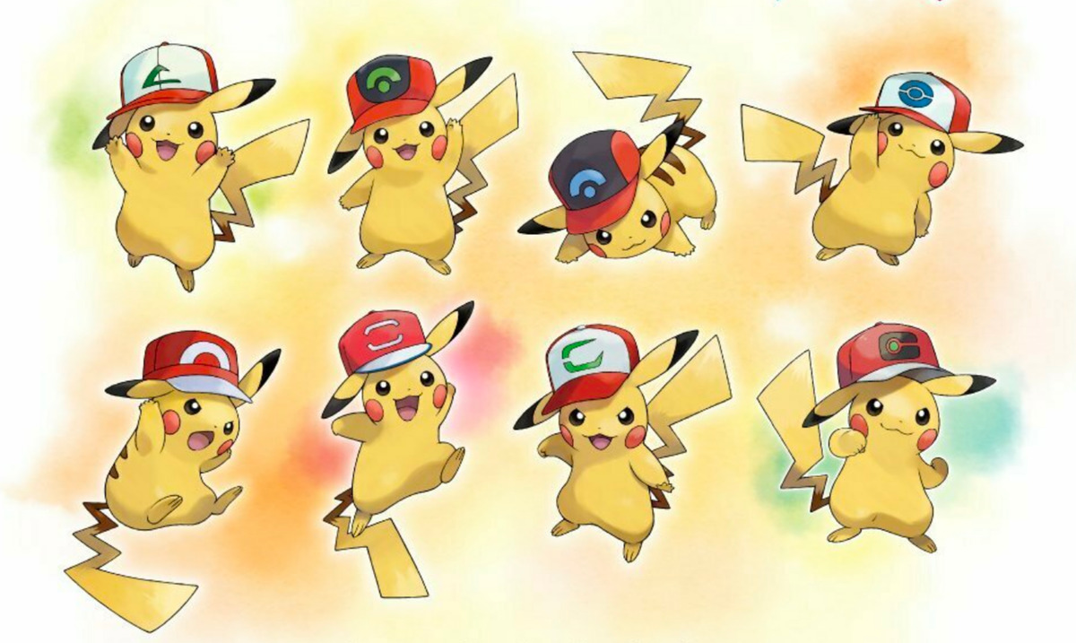 Ash Pikachu • Original, Hoenn, Sinnoh, Unova, Kalos, Alola Cap/Hat • Japan  2017 Event