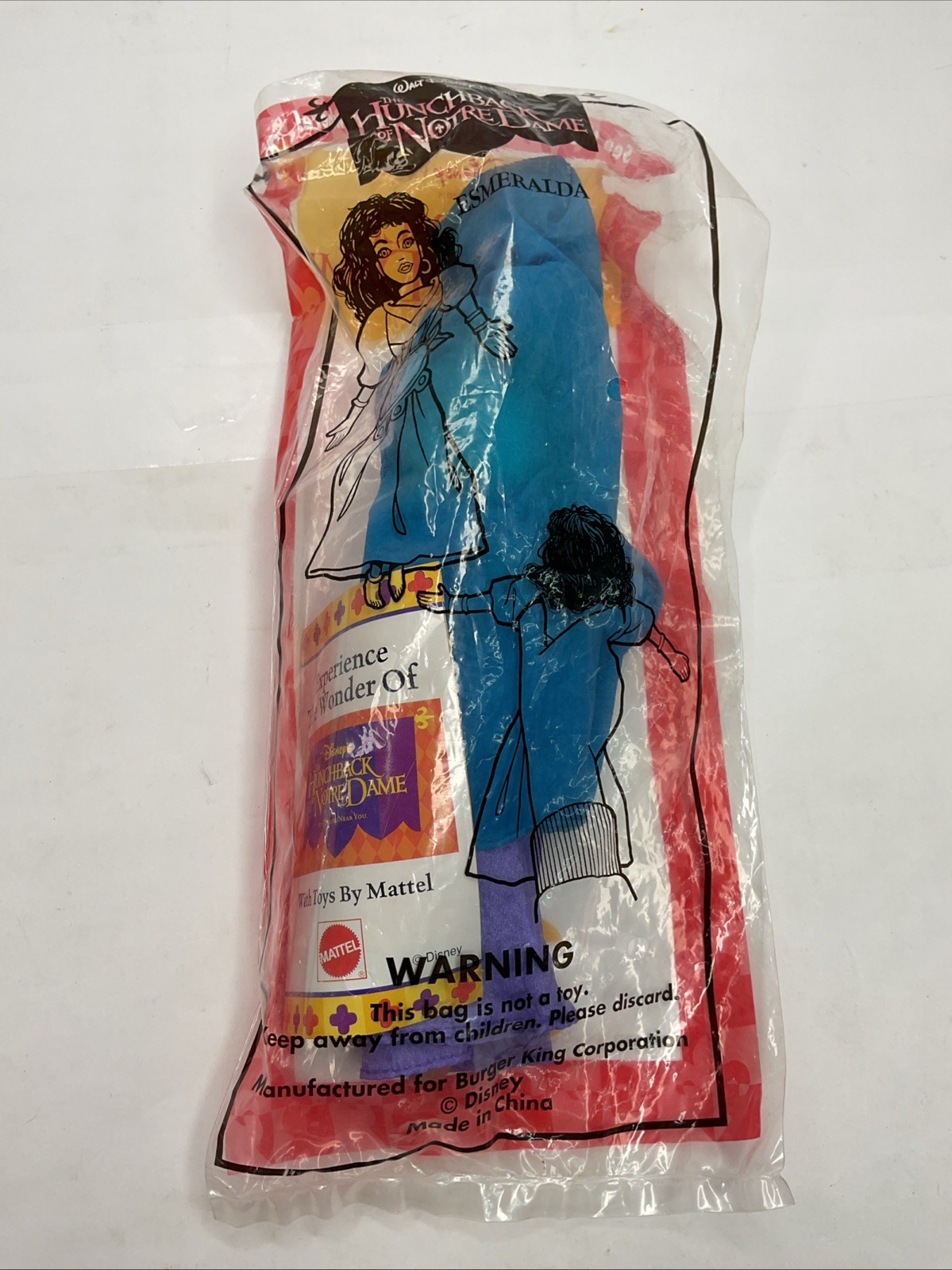 Burger King Hunchback Of Notre Dame Lot Of 4 Quasimodo Hugo Phoebus Esmeralda