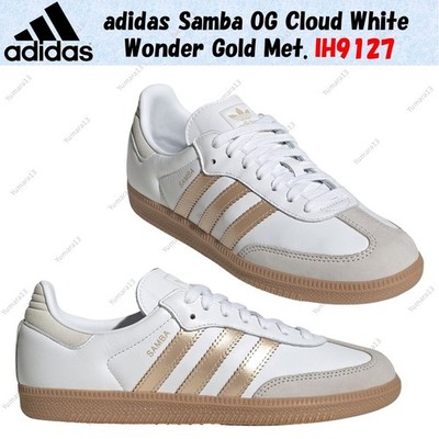adidas Samba OG Cloud White Wonder Gold Met. IH9127 Damen Gr.