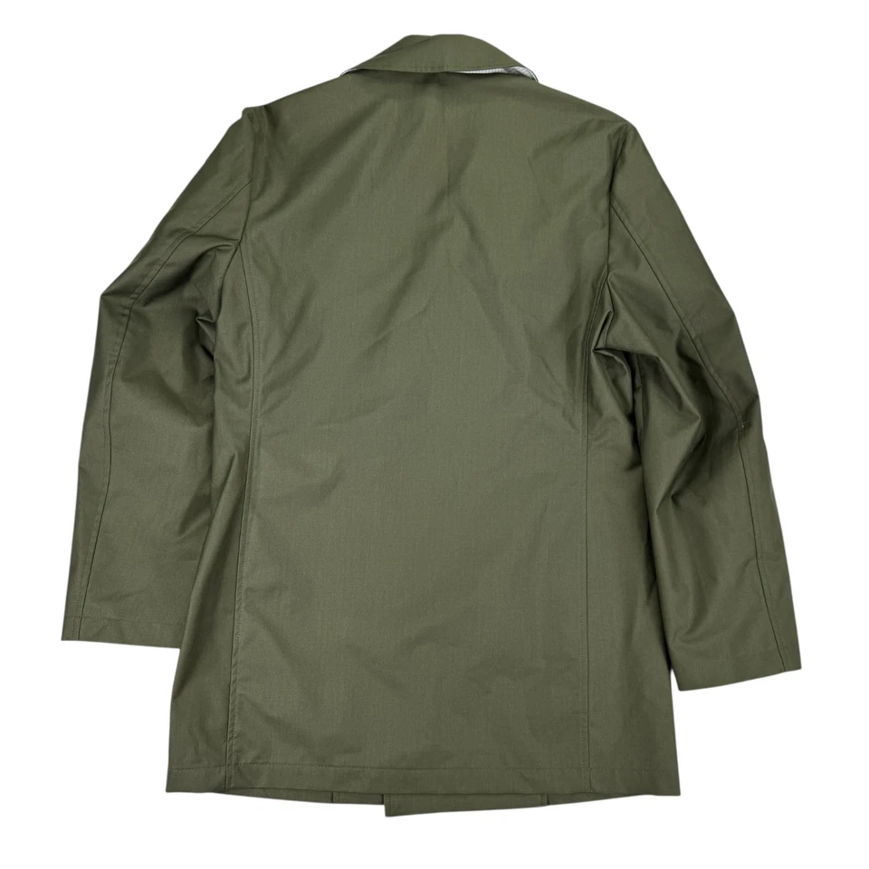 Lauren Ralph Lauren Mens Leighton Classic Fit Solid Rain Coat Olive Green 38S - Image 4 of 4