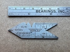 🇺🇸The Lufkin Rule Co. No. 36 Center Gauge 60° Tempered Steel🇺🇸