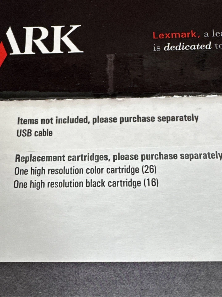 new sealed, Lexmark Z25 Inkjet Digital Photo Printer Rich HQ Color Printer - Image 3 of 4