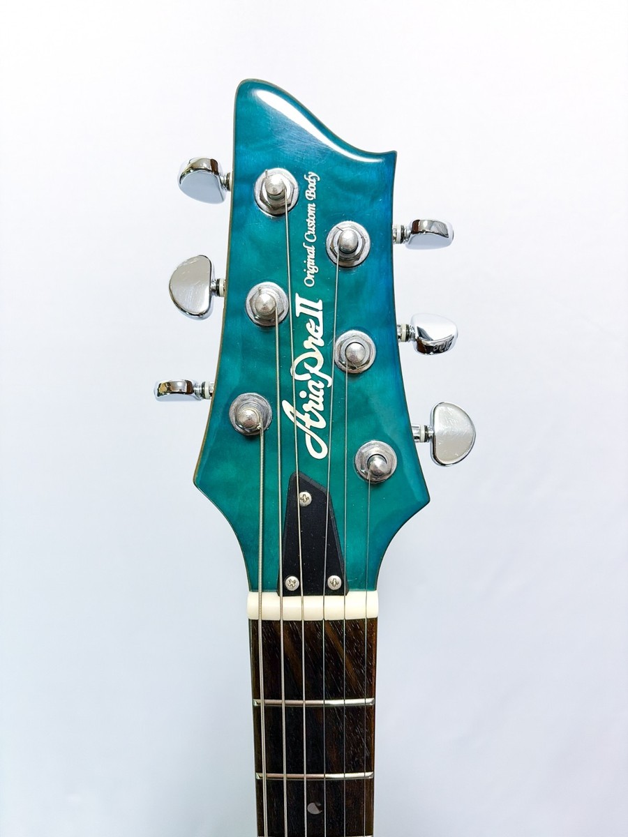 Aria Pro II AN-100 Electric Guitar Made in Japan Blue Cleaned