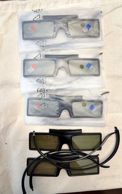 4X New Genuine SSG-4100GB 3D Active Shutter Glasses For Samsung TV