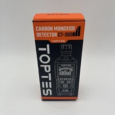 TopTes CT-300 Portable Carbon Monoxide Detector With Audible & Visual Alert NEW