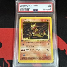 PSA 7 1st Edition MAGMAR 39/62 Fossil 1999 on eBay