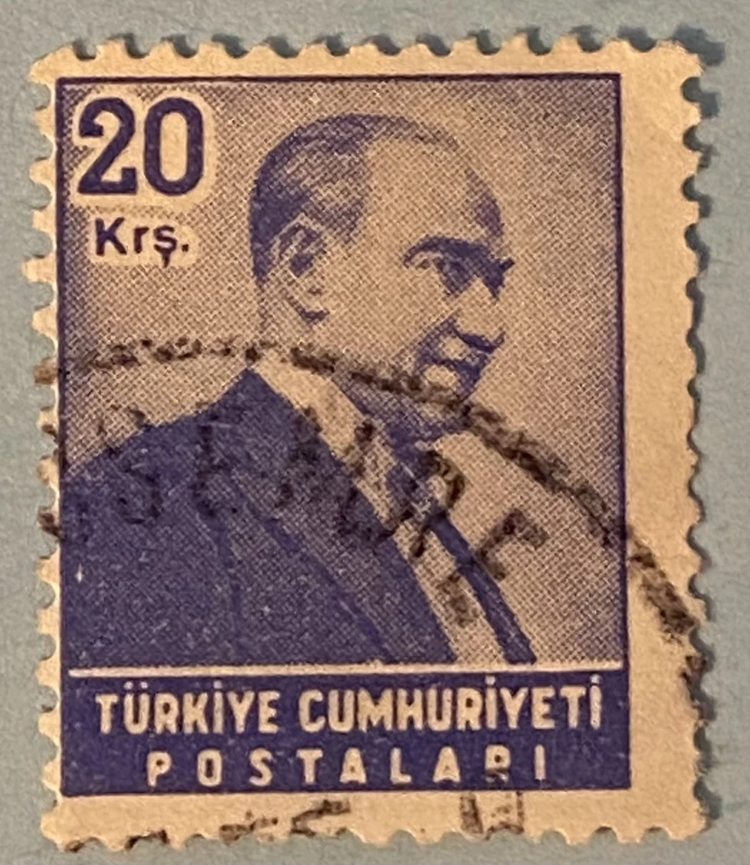 Five Used Postage Stamps from Turkey Issued 1950 to 1962 - Image 2 of 4