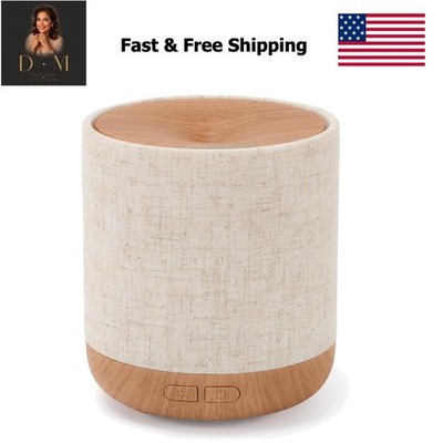 Essential Oil Diffuser 200ml with Fabric Cover and Night Lamp | Ultrasonic Ar...