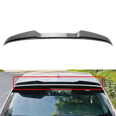 Rear Window Roof Spoiler Wing For Audi A3 S3 RS3 8V Hatchback 14-20 Carbon Black
