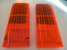 Nerf Dart Gun 12 Round Ammo Magazine Clip - Lot of 2