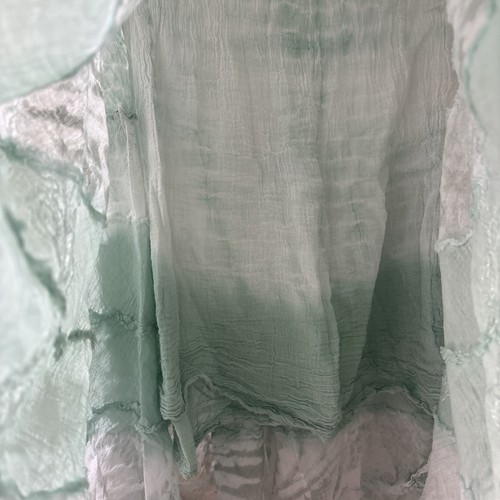Hippie Boho Gyspy Skirt Women’s Green Sz Large Green Floral - Picture 8 of 9