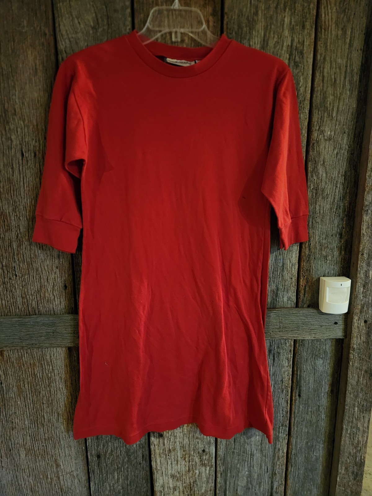 Diane von Furstenberg, Vintage Diane Von Furstenberg red tshirt dress Size Medium 3/4 Sleeve