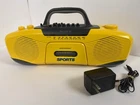Sony Sports Boombox AM/FM Cassette Player Water Resistant CFS-903 w/AC Adapter