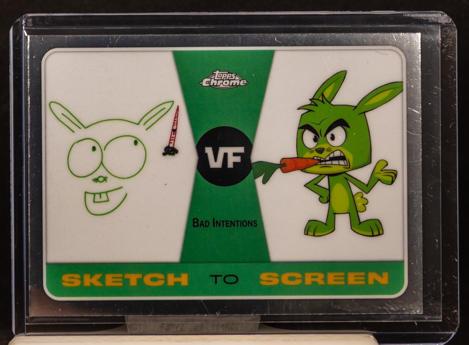 Bad Intentions 2025 Topps Chrome VeeFriends SK-11 Sketch To Screen