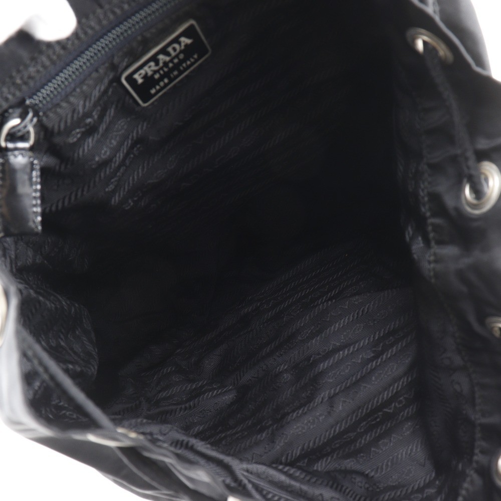 PRADA Backpack Daypack Nylon Black Women s I201525060 Used from japan thumbnail 5