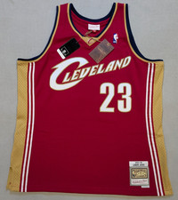 Cleveland Cavaliers Jersey Mens XL Red Mitchell Ness Lebron James Swingman NBA