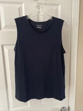 Christopher & Banks Size L Sleeveless tank top pretty Blue Gorgeous