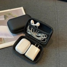 EVA Headphone Cable Storage Case Portable Charger Zipper Bag Organizer Box