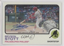 2022 Topps Heritage High Number Real One Bryson Stott #ROA-BS Auto 09t6
