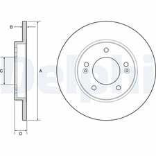 2x Bremsscheibe DELPHI BG4949C für PDE KIA HYUNDAI i30 PD PDEN FASTBACK Van GDi