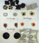 Vintage Rhinestone Costume Jewelry Lot Shoe Clips Some New Old Stock NOS Musi