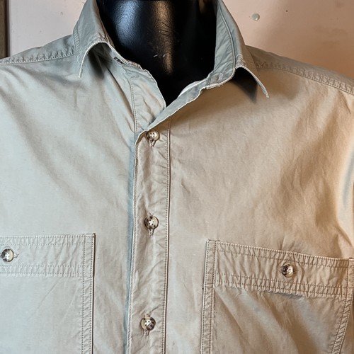 Vintage The North Face Grand Tetons Lined Cotton Khaki Shirt Size Medium - Picture 7 of 10