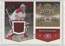 2006-07 Upper Deck MVP One on Dual Jerseys Andrew Raycroft David Aebischer n1u